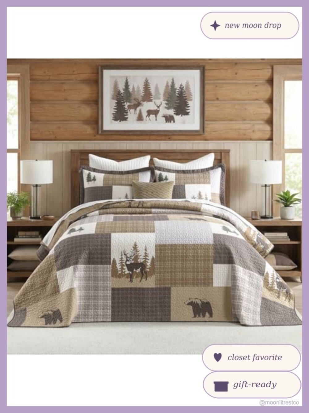 Oversized King 100% Cotton Reversible Quilt Bedspread Set 3-Piece